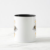Sei nett oder verschwinde lustige Honigbiene Tasse (Zentrum)