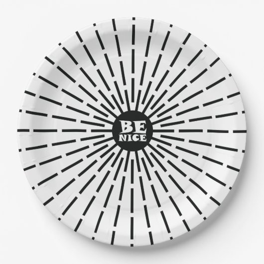 Sei nett pappteller (Vorderseite)