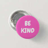 Sei nett - Pink Button (Vorne & Hinten)