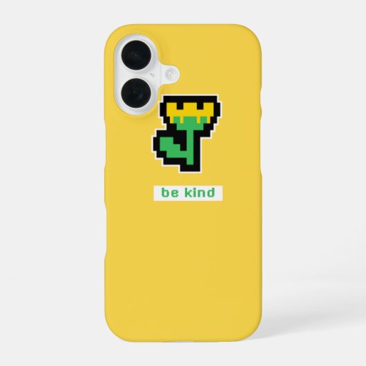 Sei nett Pixel  iPhone 16 Hülle (Rückseite)