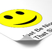 Sei nett poster (Ecke)