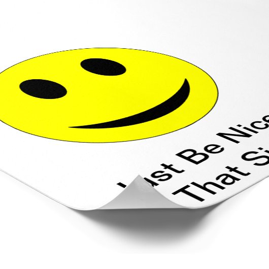 Sei nett poster (Ecke)