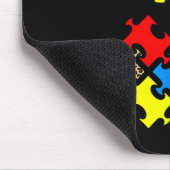 Sei nett Puzzle-Teile Leopard-Autismus-Bewusstsein Mousepad (Ecke)