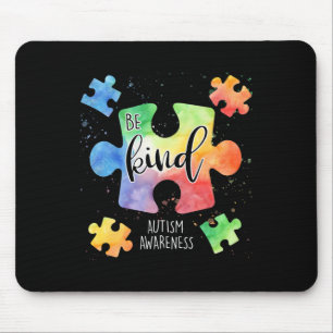 Sei nett Puzzle-Teile Süße Autismus-Aufklärung  Mousepad