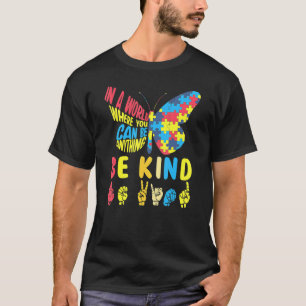 Sei nett Rätsel Gebärdensprache Hand Sprechen Auti T-Shirt