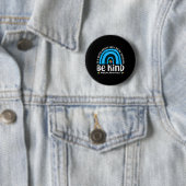 Sei nett Regenbogen-Autismus-Bewusstsein Kinder wä Button (Beispiel)
