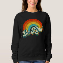 Sei nett Regenbogen-Crewneck-Sweatshirt