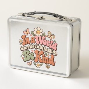 Sei nett Retro-Vintage-Metall-Lunchbox Metall Brotdose