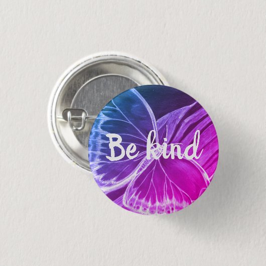Sei nett schön Schmetterlingstaste Button (Vorne & Hinten)