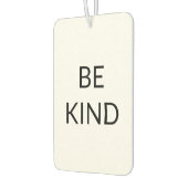 Sei nett, Schwarz-weiß minimalistisch Autolufterfrischer (Links)