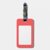 Sei nett! Sei glücklich! Sei du. Flasche Gepäckanhänger (Rückseite vertikal)