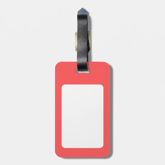 Sei nett! Sei glücklich! Sei du. Flasche Gepäckanhänger (Rückseite vertikal)