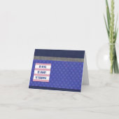 Sei nett! Sei tapfer 4" x 5,6" Karte (Vorderseite)