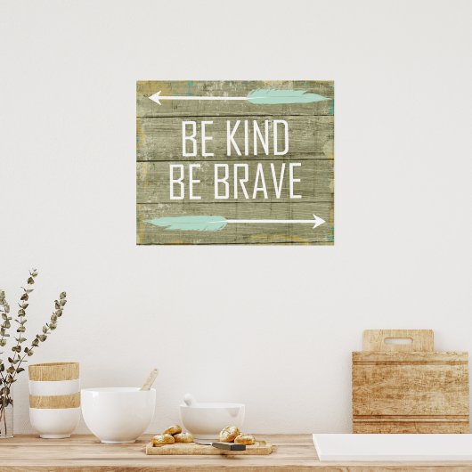 Sei nett, sei tapfer poster (Küche)