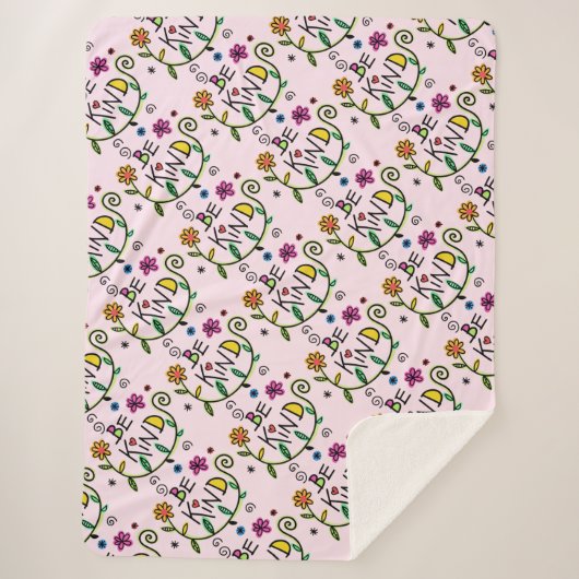 Sei nett sherpadecke (Vorderseite)