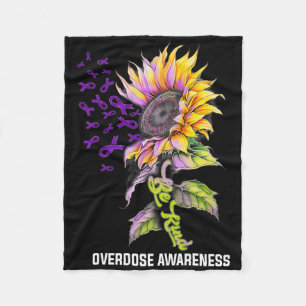 Sei nett Sonnenblume Überdosierungsbewusstsein Fleecedecke