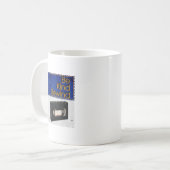 Sei nett, spule VHS Retro zurück Kaffeetasse (Vorderseite Links)