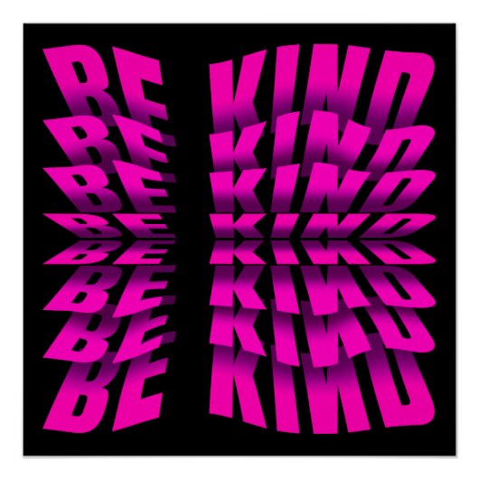 SEI NETT TEXT EFFEKTPINK TYPOGRAPHIE POSTER (Vorderseite)