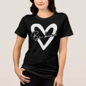 Sei nett Tri-Blend shirt (Vorderseite)