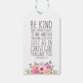 Sei nett und mitfühlend, die Ephesianer 4:32 Geschenkanhänger (Vorderseite)