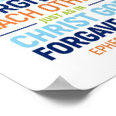 Sei nett und mitfühlend, die Ephesianer 4:32 Poster (Ecke)