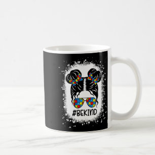 Sei nett, unordentlicher Dutt Mädchen Kinder Autis Kaffeetasse