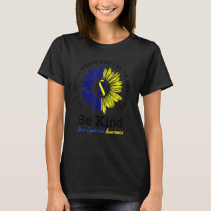 Sei nett Welt Down-Syndrom-Tag Bewusstseins-Schlei T-Shirt