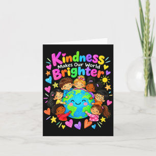 Sei nett Welt Kindness-Tag Kinder Erde Lehrer  Karte