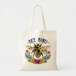 Sei nett Wilde Blume Sublimation Tragetasche