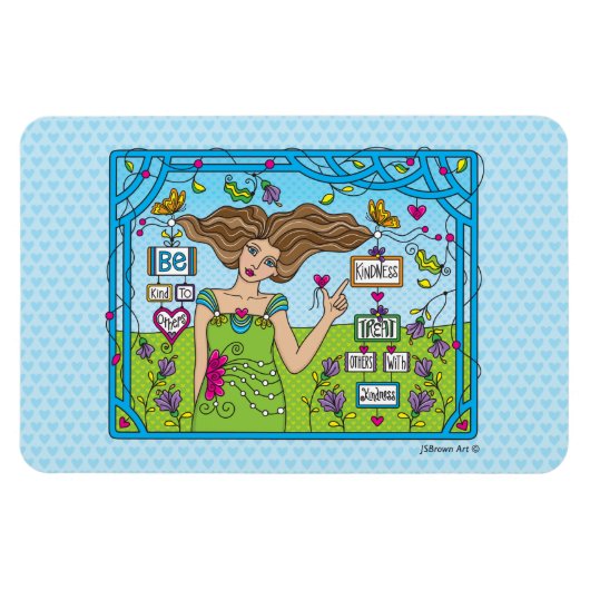 Sei nett zu anderen_Flexible Magnet 6" x 4" (Horizontal)