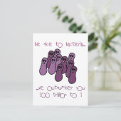 Sei nett zu Bakterien Postkarte (Stehend Vorderseite)