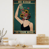 Sei nett zu deinem Geist Poster (Küche)