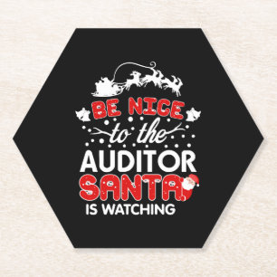 Sei nett zu dem Auditor, den der Weihnachtsmann be Untersetzer