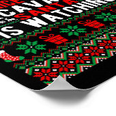 Sei nett zu dem Bagger, den der Weihnachtsmann sie Poster (Ecke)
