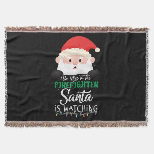 Sei nett zu dem Feuerwehrmann, den Weihnachten sie Decke (Vorderseite)