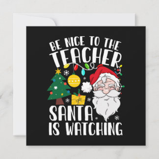 Sei nett zu dem Lehrer, den der Weihnachtslehrer b