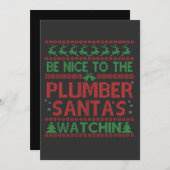 Sei nett zu dem zauberhaften Weihnachtslied Einladung (Vorne/Hinten)