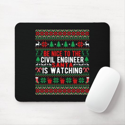Sei nett zu dem Zivilen Ingenieur, den der Weihnac Mousepad (Mit Mouse)