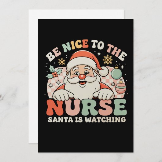 Sei nett zu den Krankenschwestern, die Weihnachten (Vorne/Hinten)