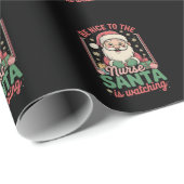 Sei nett zu den Krankenschwestern, die Weihnachten Geschenkpapier (Rolleneckpunkt)