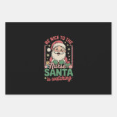 Sei nett zu den Krankenschwestern, die Weihnachten Geschenkpapier Set (Vorderseite)