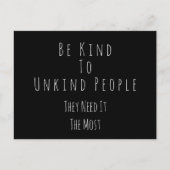 Sei nett zu den Unfreundlichen, die Postkarte (Vorderseite)