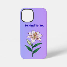 Sei nett zu dir Lily Selbstfürsorge-Handyhülle iPhone 12 Mini Hülle