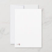 Sei nett zu dir selbst dankeskarte (Rückseite)