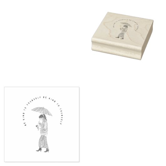 Sei nett zu dir selbst gummistempel (Stempel)