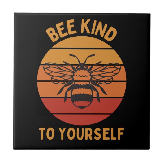 Sei nett zu dir selbst Keramik Tile Fliese (Vorderseite)