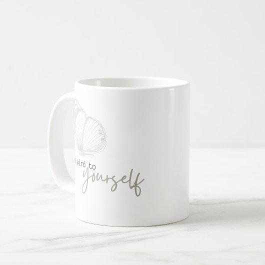 Sei nett zu dir selbst - Klassische Tasse (Vorderseite Links)