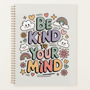 Sei nett zu dir selbst, Motivierend, Positives Zit Planer