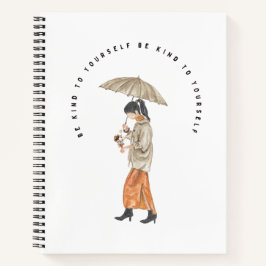 Sei nett zu dir selbst notizblock