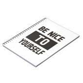 Sei nett zu dir selbst notizblock (Linke Seite)